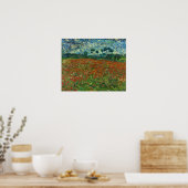 Poster Van Gogh - Champ de Coquelicots (Cuisine)