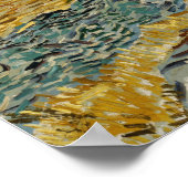 Poster Van Gogh - Champ Enfermé Avec Plowman (Coin)