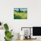 Poster Van Gogh - Champ Vert (Bureau à domicile)