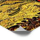 Poster Van Gogh - Chaumières au soleil (Coin)