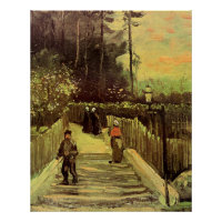 Van Gogh - Chemin en pente à Montmarte