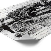 Poster Van Gogh - Chemin vers la plage (Coin)