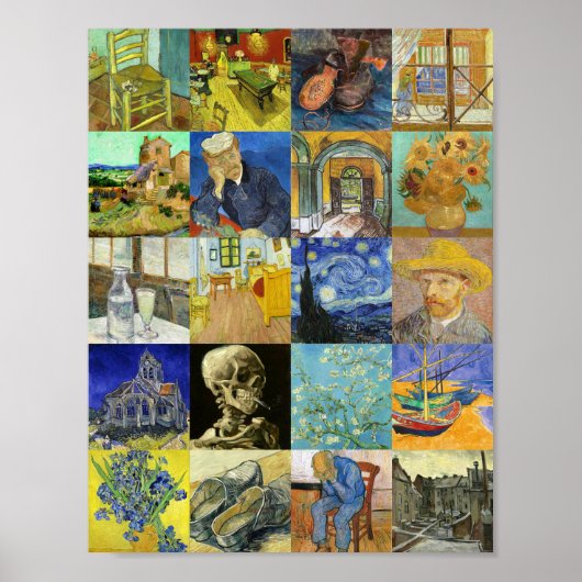 Poster Van Gogh Collage (Devant)