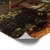 Poster Van Gogh - Cottage and Woman with Goat (Coin)