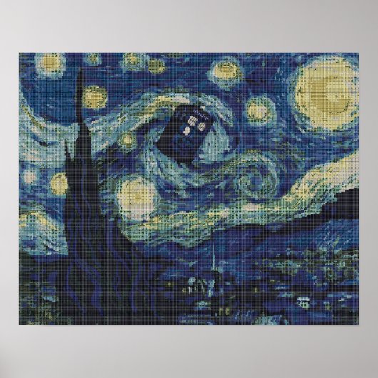 Poster Van Gogh Cross Stitch Motif (Devant)