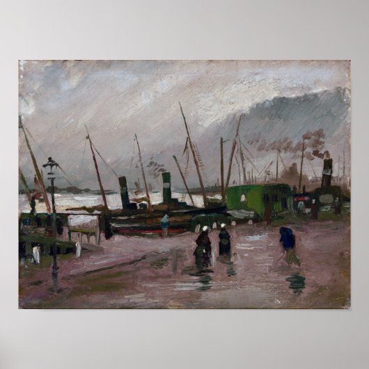 Poster Van Gogh De Ruijterkade à Amsterdam (Devant)