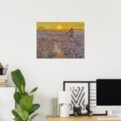 POSTER VAN GOGH - DOUCHE AVEC SOLEIL (Bureau à domicile)