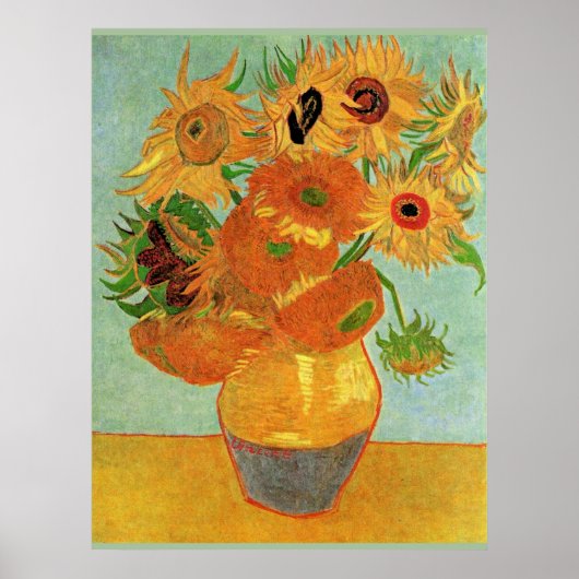 Poster Van Gogh - Douze tournesols (Devant)