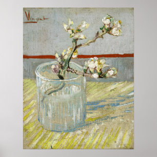 Poster Van Gogh - Épingle D'Amande Fleur En Verre
