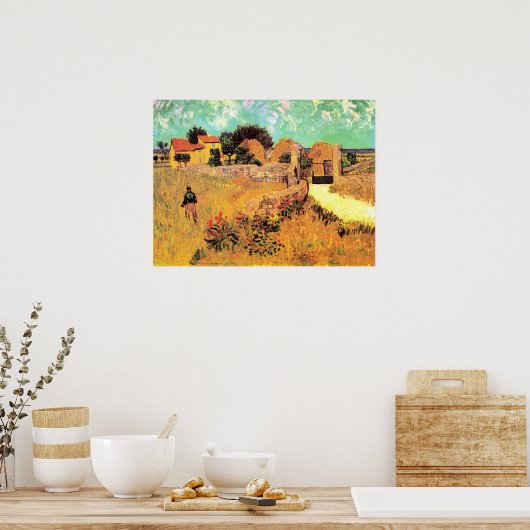 Poster Van Gogh - Farmhouse in Provence, (Cuisine)