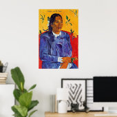 Poster Van Gogh - Femme à la fleur (Bureau à domicile)