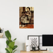 Poster Van Gogh - Femme reprisant des bas, (Bureau à domicile)