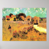 Poster Van Gogh - Ferme en Provence, (Devant)
