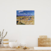 Poster Van Gogh - Fibres De Blé Avec Auvers De Faucheuses (Cuisine)