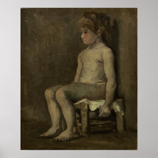 Poster Van Gogh - Fille assise (Devant)