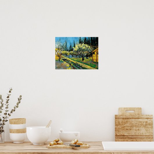 Poster van gogh - Flower Orchard (Cuisine)