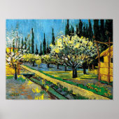 Poster van gogh - Flower Orchard (Devant)
