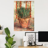 Poster Van Gogh : Flowerpot avec ciboulette (Bureau à domicile)