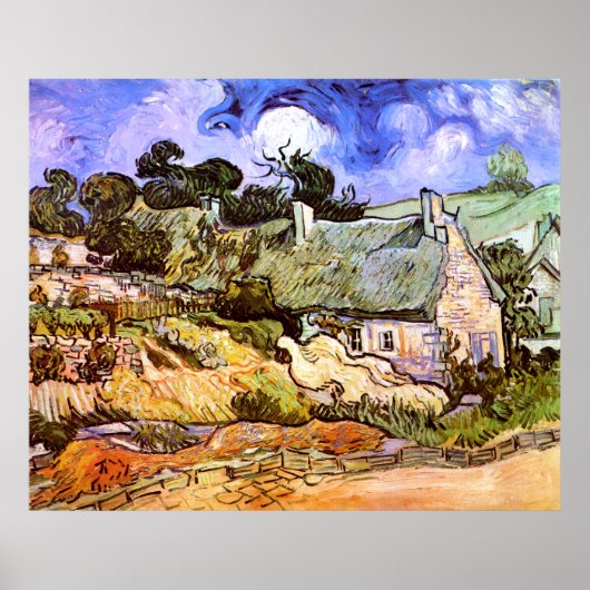 Poster Van Gogh : Gîte agricole à Cordeville (Devant)
