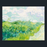 Poster Van Gogh. Green Blé Fields Auvers. Impressionnisme<br><div class="desc">Affiche de Van Gogh "Green Wheat Fields, Auvers".</div>