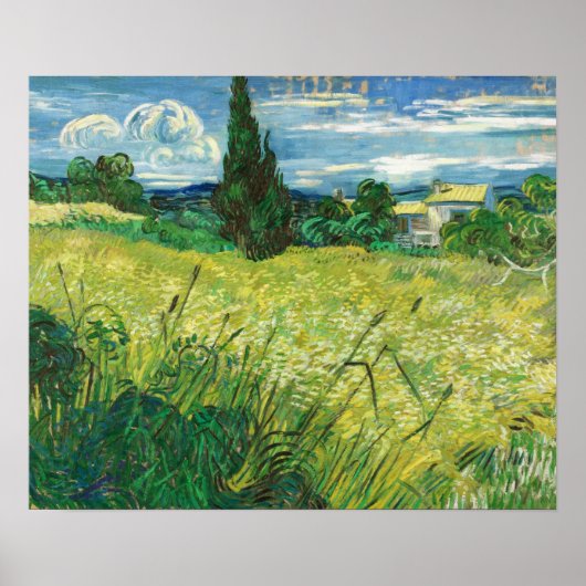 Poster Van Gogh - Green Field (Devant)