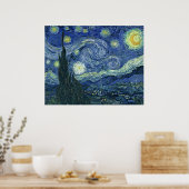 Poster Van Gogh Imprimer Nuit étoilée AUTHENTIQUE ORIGINA (Cuisine)