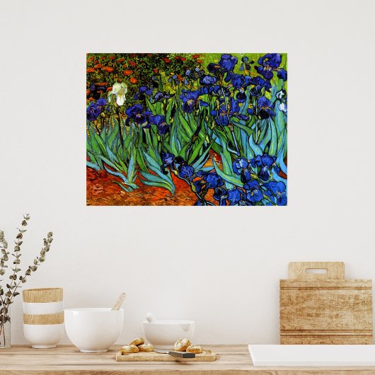 Poster Van Gogh - Irises (Cuisine)