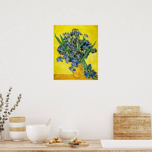 Poster Van Gogh Irises (Cuisine)