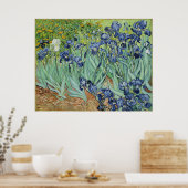 Poster Van Gogh Irises, Art Post impressionnisme Vintage (Cuisine)