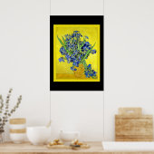 Poster Van Gogh - Irises encadrés (Cuisine)
