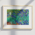 Poster Van Gogh Irises. Impressionnisme vintage floral bl<br><div class="desc">Affiche de Van Gogh "Irises". L'art de l'impressionnisme floral bleu.</div>