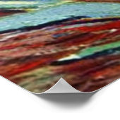 Poster Van Gogh Irises Peinture impressionniste (Coin)