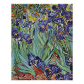 Poster Van Gogh Irises Peinture impressionniste (Devant)