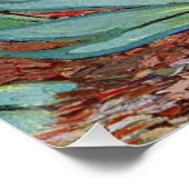 Poster Van Gogh Irises Peinture impressionniste (Coin)