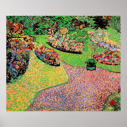 Poster Van Gogh - Jardin à Auvers, (Devant)