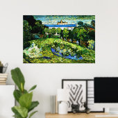 Poster Van Gogh - Jardin de Daubigny (Bureau à domicile)