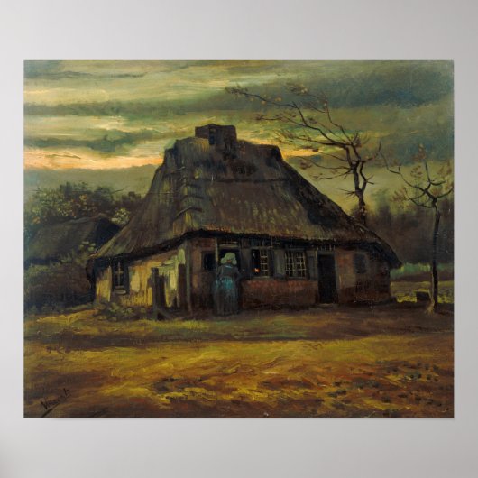 Poster Van Gogh - La Cabane (Devant)