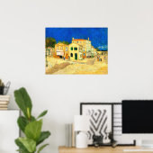 Poster Van Gogh, La Maison Jaune, (Bureau à domicile)