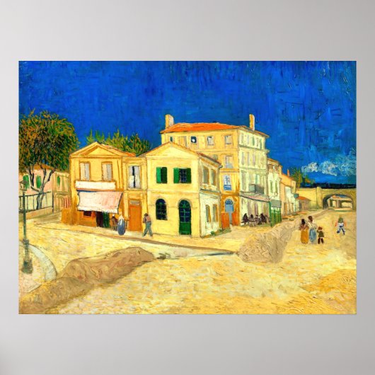 Poster Van Gogh, La Maison Jaune, (Devant)