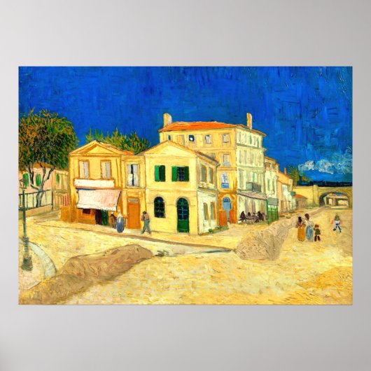 Poster Van Gogh, La Maison Jaune, (Devant)