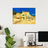Poster Van Gogh, La Maison Jaune, (Bureau à domicile)