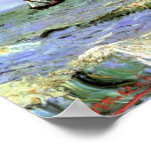 Poster Van Gogh - La mer à Saintes-Maries (Coin)