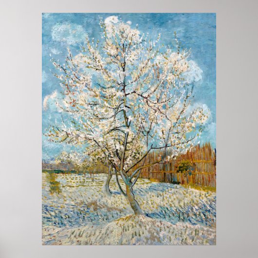 Poster Van Gogh, L'Arbre À Pêche Rose, 1888 (Devant)