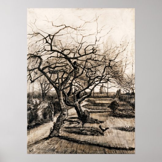 Poster Van Gogh - Le Jardin Du Parsonage Nuenen En Hiver (Devant)