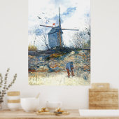 Poster Van Gogh : Le moulin de Galette (Cuisine)