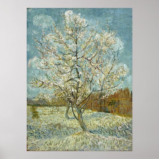 Poster Van Gogh - Le pêcher rose (Devant)