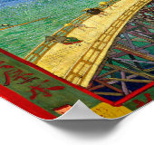 Poster Van Gogh Le pont dans la pluie après Hiroshige (Coin)