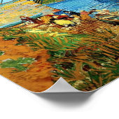 Poster Van Gogh : Le pont Langlois à Arles avec les femme (Coin)