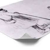 Poster Van Gogh - Le troupeau de chèvres (Coin)