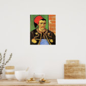 Poster Van Gogh, Le Zouave, Art Impressionniste Vintage (Cuisine)